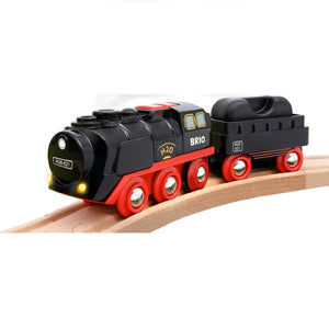 Weihnachts-Set mit batteriebetriebener Dampfeisenbahn