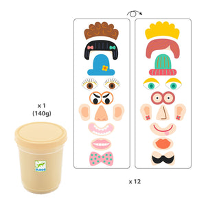 Set mit Modelliermasse - Gesichter - Tublu.de