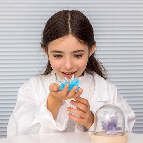 Kristallzucht Set – Blaue Kristalle