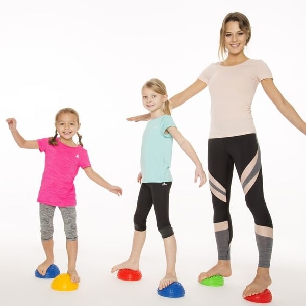 Massage-Halbkugel 2 Stück Gelb/Blau