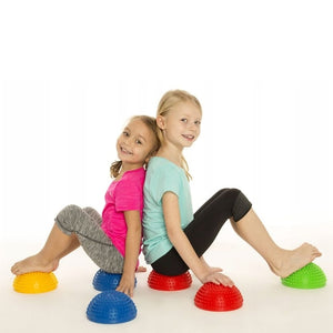 Massage-Halbkugel 2 Stück Gelb/Blau