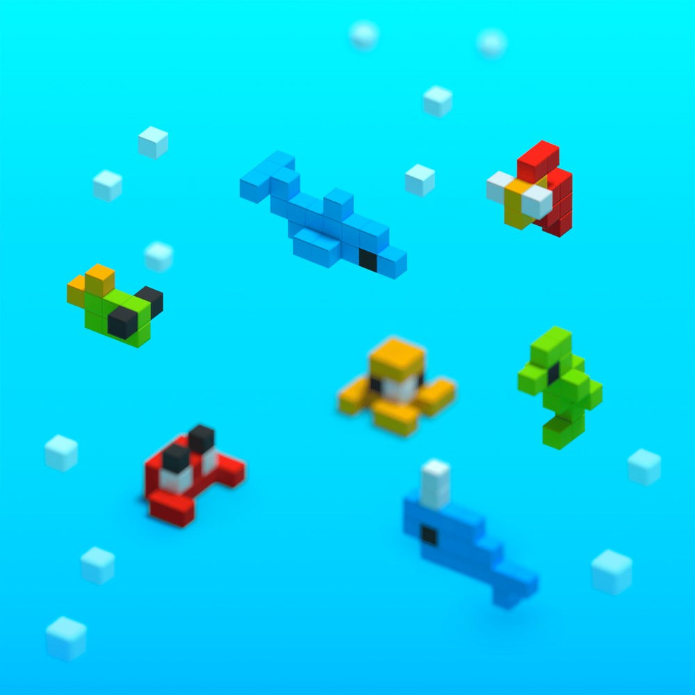 Magnetische Bausteine Mini Ozean