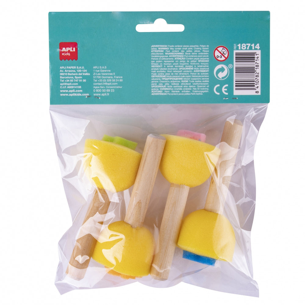Schaumstoffstempel mit Holzgriff - Tublu.de