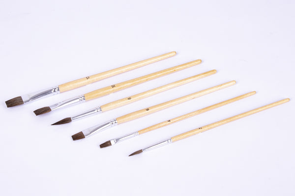 Holzpinselset – 6 Stück - Tublu.de