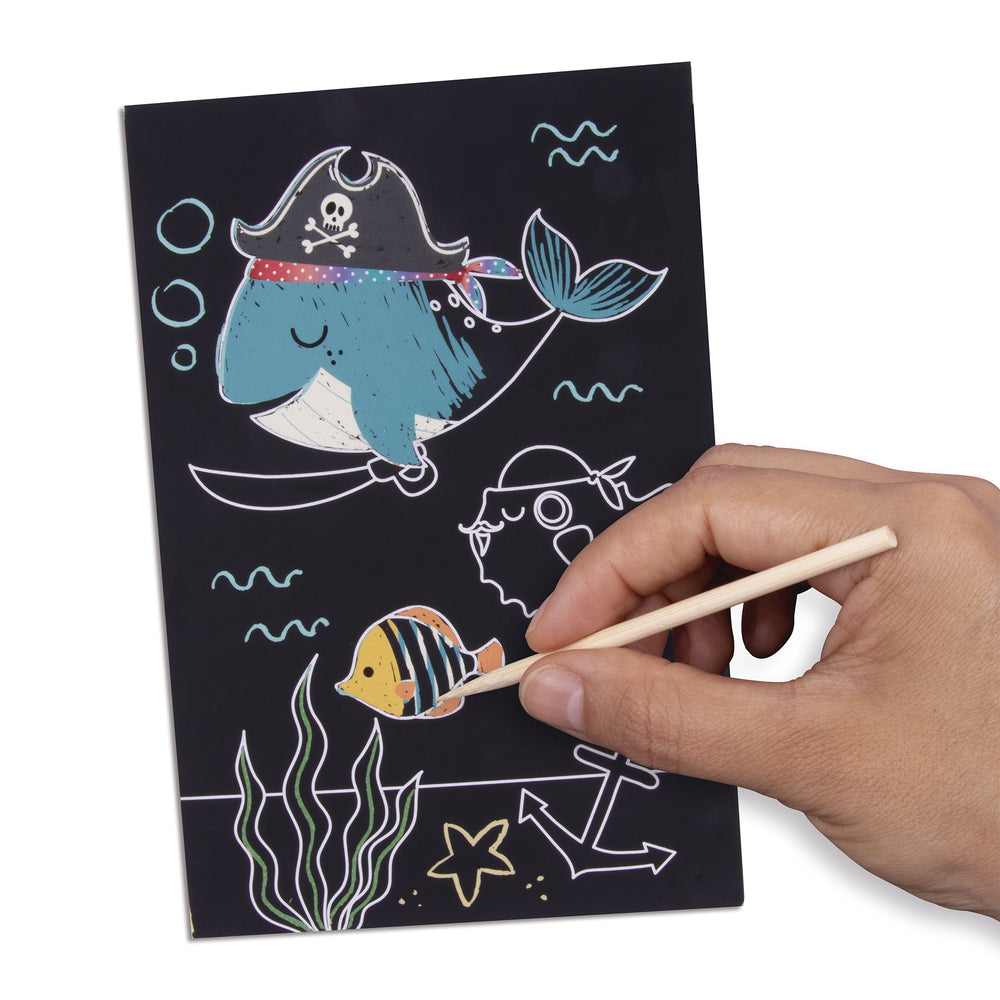 Mini-Kratzbilder – Piraten aus dem Ozean - Tublu.de