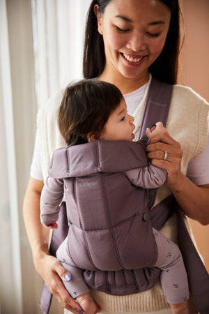 Babytrage MINI Cotton – Dunkelviolett