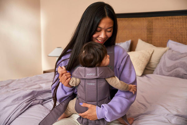 Babytrage MINI Cotton – Dunkelviolett