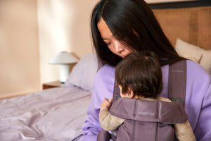 Babytrage MINI Cotton – Dunkelviolett