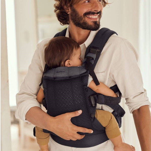 Babytrage Harmony 3D Mesh – Anthrazit + Lätzchen