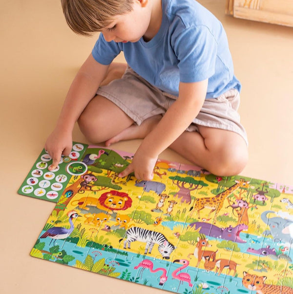 Beobachtungspuzzle – Im Dschungel 60 Teile 4+ - Tublu.de