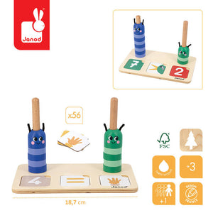 Mathematisches Holzpuzzle – Zahlen zusammensetzen und vergleichen 3+ - Tublu.de