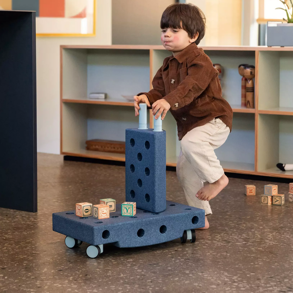 Kreative Bausteine zur Förderung der Grobmotorik Explorer Set – blau 15w1 - Tublu.de