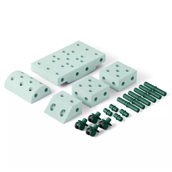 Kreative Bausteine zur Förderung der Grobmotorik Explorer Set – mint 15w1 - Tublu.de
