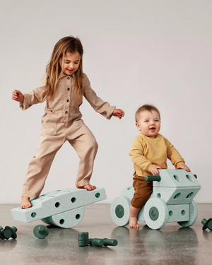 Kreative Bausteine zur Förderung der Grobmotorik Dreamer Set – mint 25 in 1 - Tublu.de