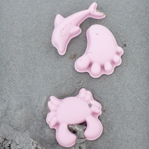 Silikon-Sandformen 4 Stück – Puderrosa - Tublu.de