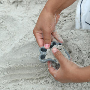 Silikon-Sandförmchen, 4 Stück – Dunkelgrau - Tublu.de