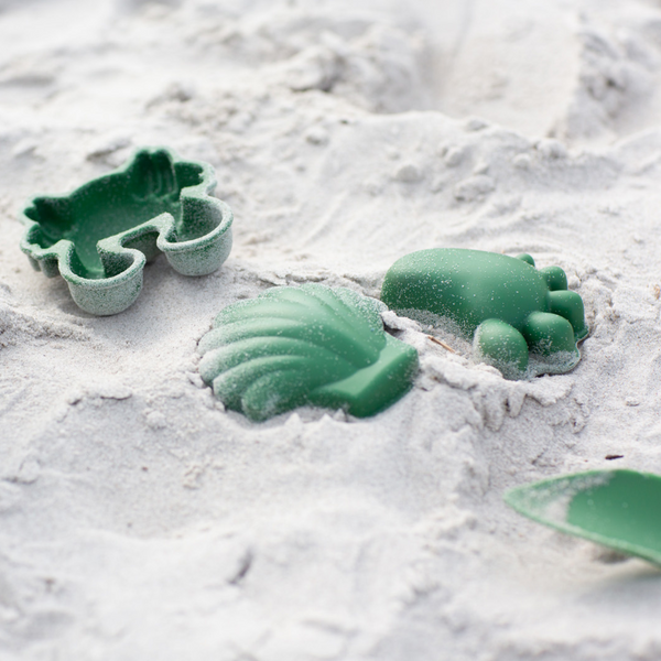 Silikon-Sandförmchen, 4 Stück – Grau - Tublu.de