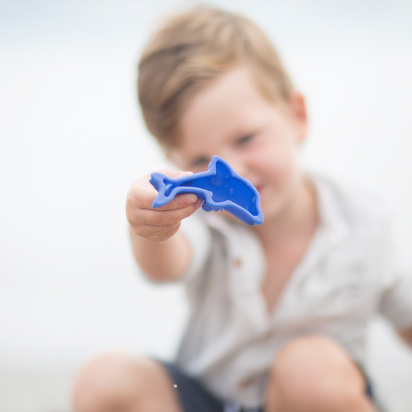 Silikon-Sandförmchen, 4 Stück – Dunkelblau - Tublu.de