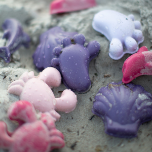 Silikon-Sandförmchen, 4 Stück - Violett - Tublu.de