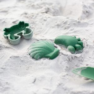 Silikon-Sandförmchen, 4 Stück – Petrol - Tublu.de