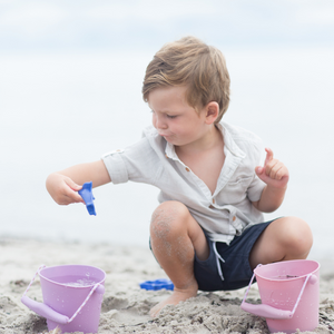 Zusammenklappbarer Eimer für Wasser und Sand – Lila - Tublu.de