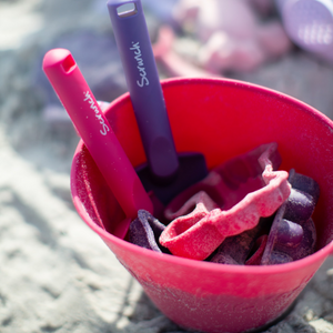 Zusammenklappbarer Eimer für Wasser und Sand – Koralle - Tublu.de