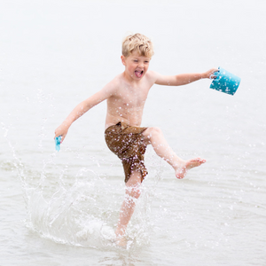 Zusammenklappbarer Eimer für Wasser und Sand – Petrol - Tublu.de