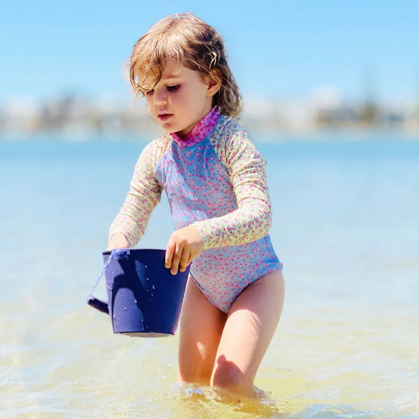 Zusammenklappbarer Eimer für Wasser und Sand – Violett - Tublu.de