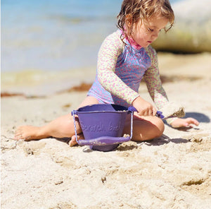 Zusammenklappbarer Eimer für Wasser und Sand – Violett - Tublu.de