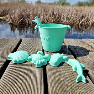Zusammenklappbarer Eimer für Wasser und Sand – Mint - Tublu.de