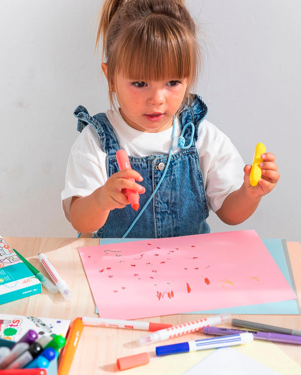 Textilstifte mit Stempeln – 10 Farben - Tublu.de