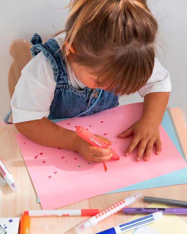 Textilstifte mit Stempeln – 10 Farben - Tublu.de