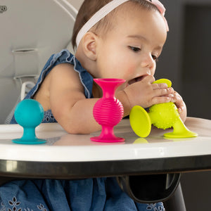 Rasseln Saugnäpfe Pip Squigz Loops - Bobo Orange - Tublu.de
