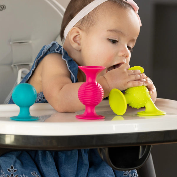 Rasseln Saugnäpfe Pip Squigz Loops - Bobo Orange - Tublu.de
