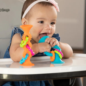 Rassel mit Saugnapf Pip Squigz Loops – Bobo Blue - Tublu.de