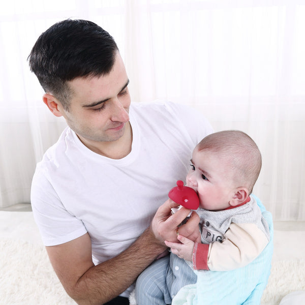 Beruhigungsbeißring – Mushroom Chimney Red - Tublu.de