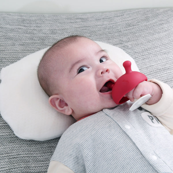 Beruhigungsbeißring – Mushroom Chimney Red - Tublu.de