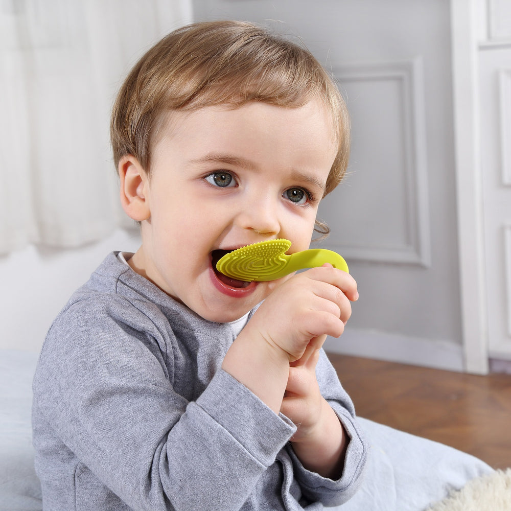 Beißring Spielzeug - Eichhörnchen Hellblau - Tublu.de