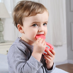 Beißring Spielzeug - Eichhörnchen Hellblau - Tublu.de