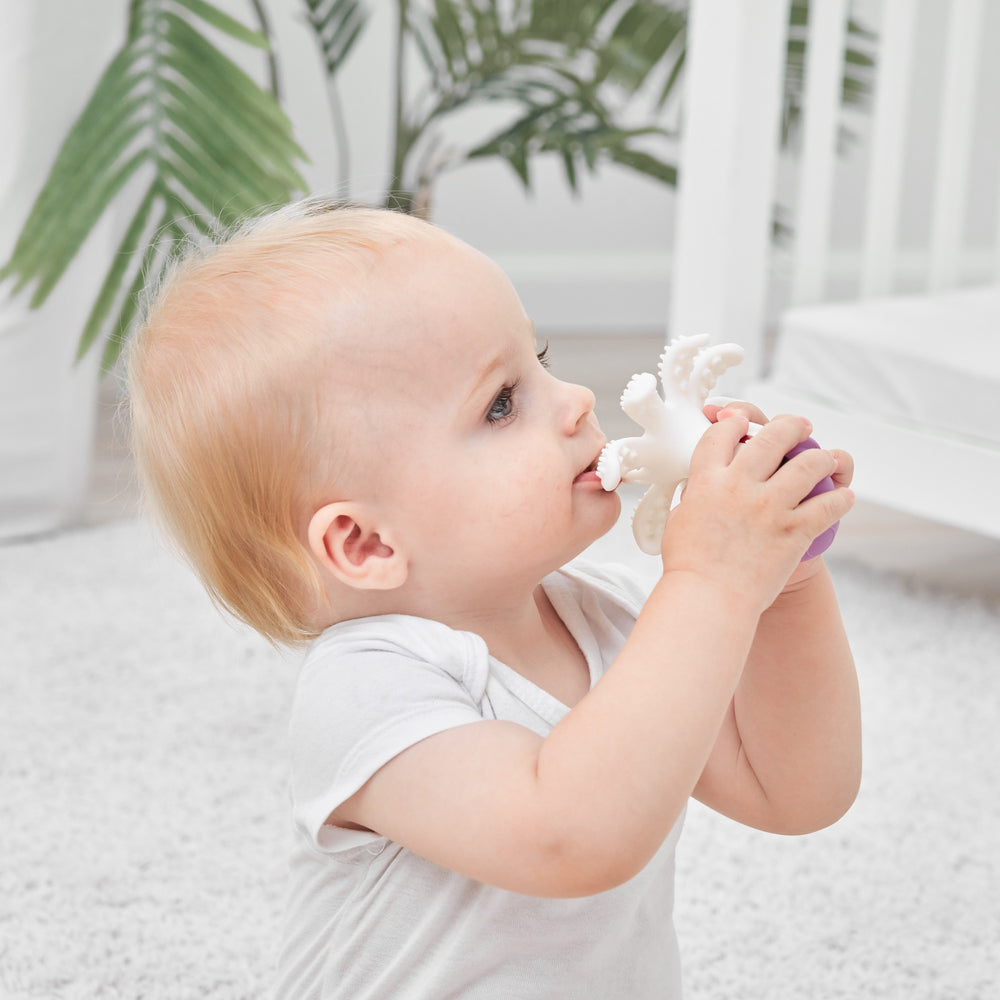 Beißring Spielzeug - Krake Light Blue - Tublu.de