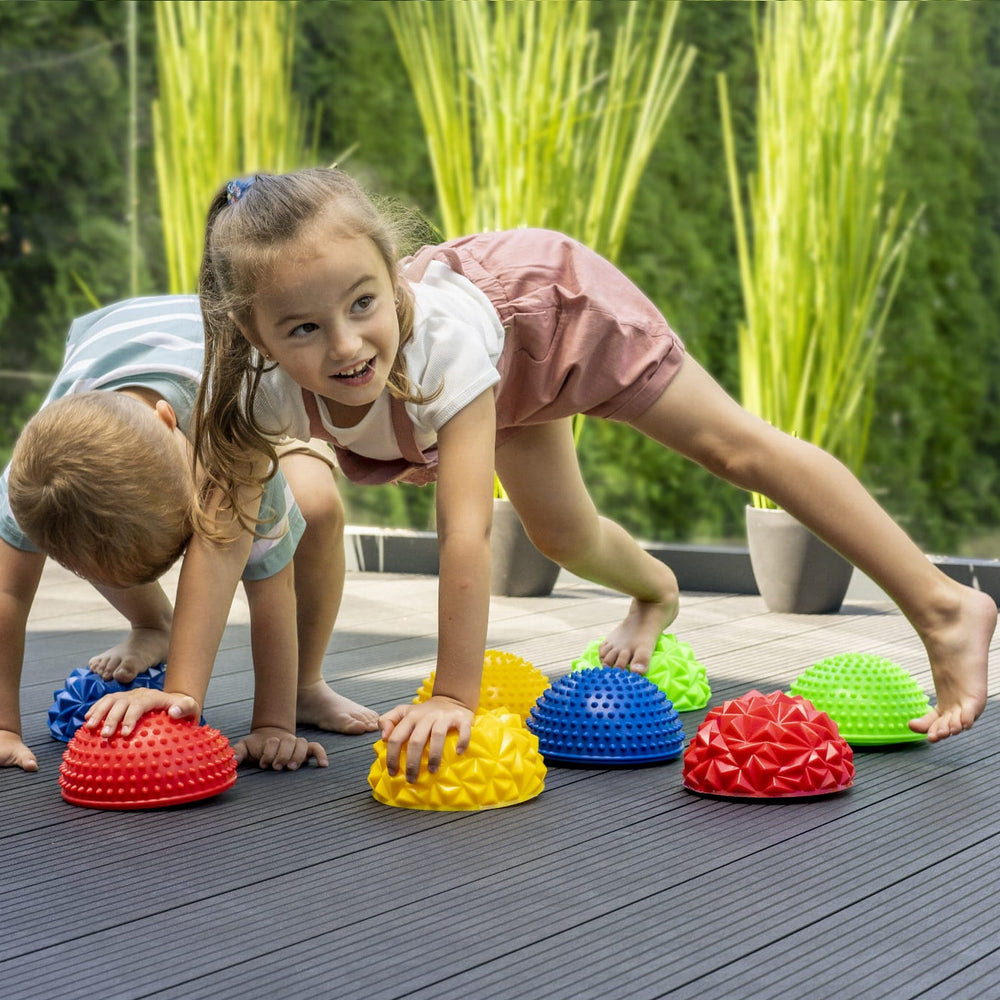 Massage-Halbkugel 2 Stück Rot/Blau