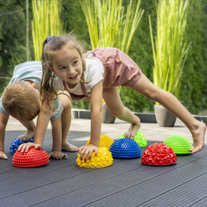 Massage-Halbkugel 2 Stück Rot/Blau