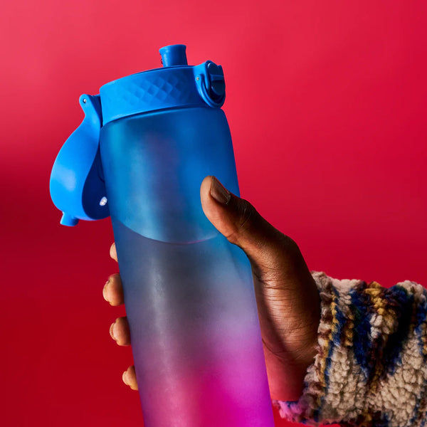 Trinkflasche 1000 ml - Motivator Farbverlauf Blau/Rosa