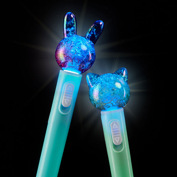 Kugelschreiber mit Tiermotiv – blaues Kaninchen