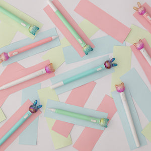 Kugelschreiber mit Tiermotiv – rosa Kaninchen