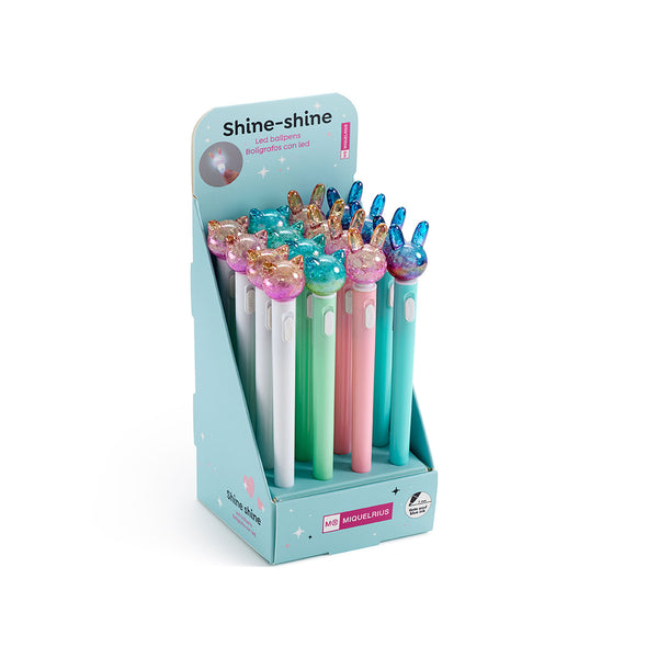 Kugelschreiber mit Tiermotiv – grüne Katze