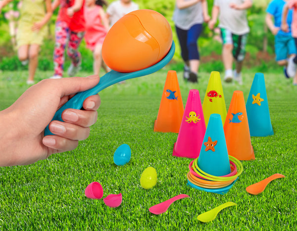 2er-Set Spiele für draußen - Reifen und Eier - Tublu.de