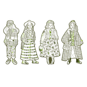 Malvorlagen für elegante Mädchen  - Bowie - Tublu.de