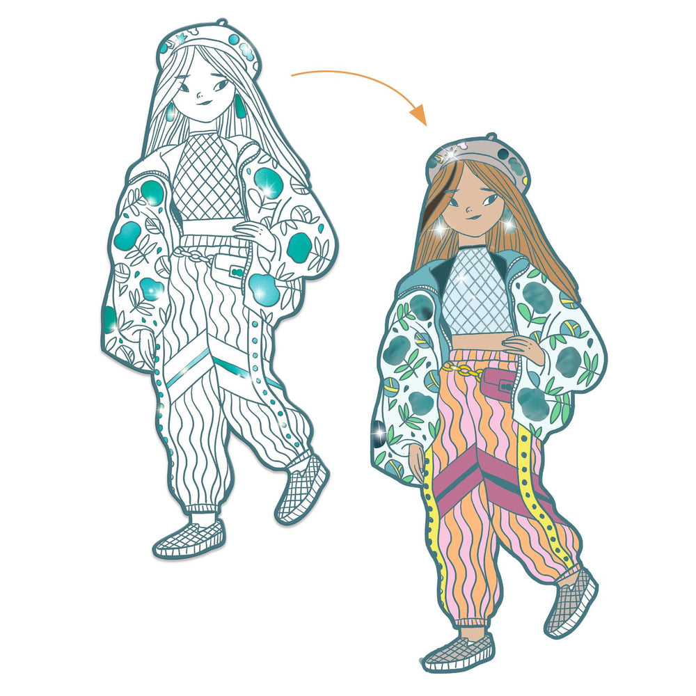 Malvorlagen für elegante Mädchen  - Angele - Tublu.de