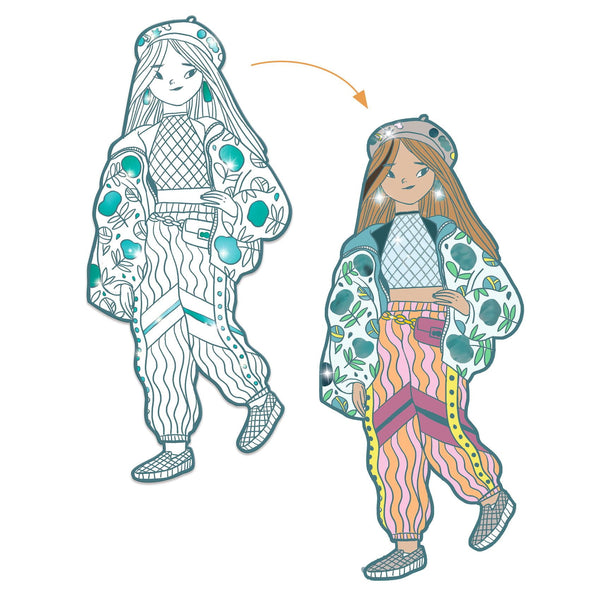 Malvorlagen für elegante Mädchen  - Angele - Tublu.de